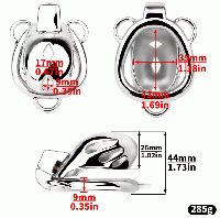 男性用/ステンレス製貞操帯(+ベルト+アナルプラグ)