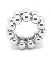 ステンレス製■亀頭リング・ダブル/ビーズ回転タイプ