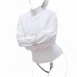 ストレイトジャケット(拘束衣)ホワイト■合皮